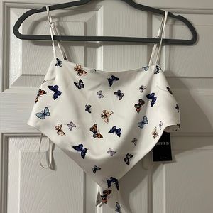 Butterfly crop top